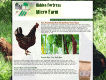 Screen shot of www.hiddenfortressfarm.com
